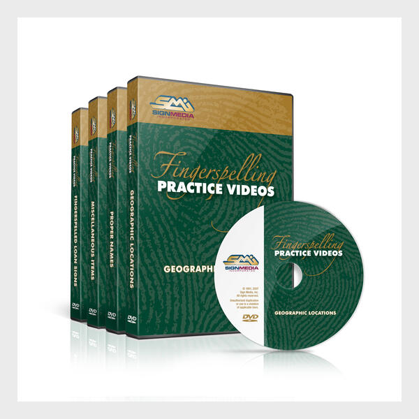 Fingerspelling Practice Series - Set of DVDs